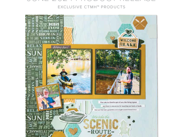 June CTMH Lake Life Collection Release: Explore Water-Themed Paper and Sticker&nbsp;Sheet