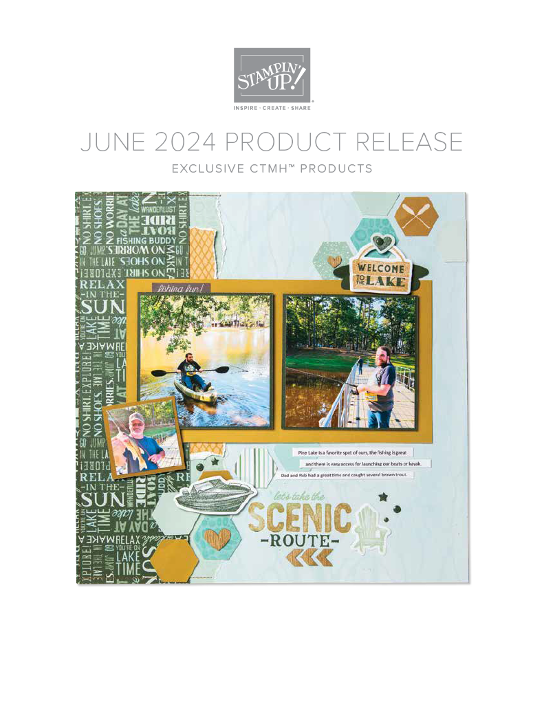 June CTMH Lake Life Collection Release: Explore Water-Themed Paper and Sticker&nbsp;Sheet