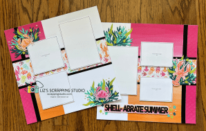 Bright ocean layout with 6 pictures