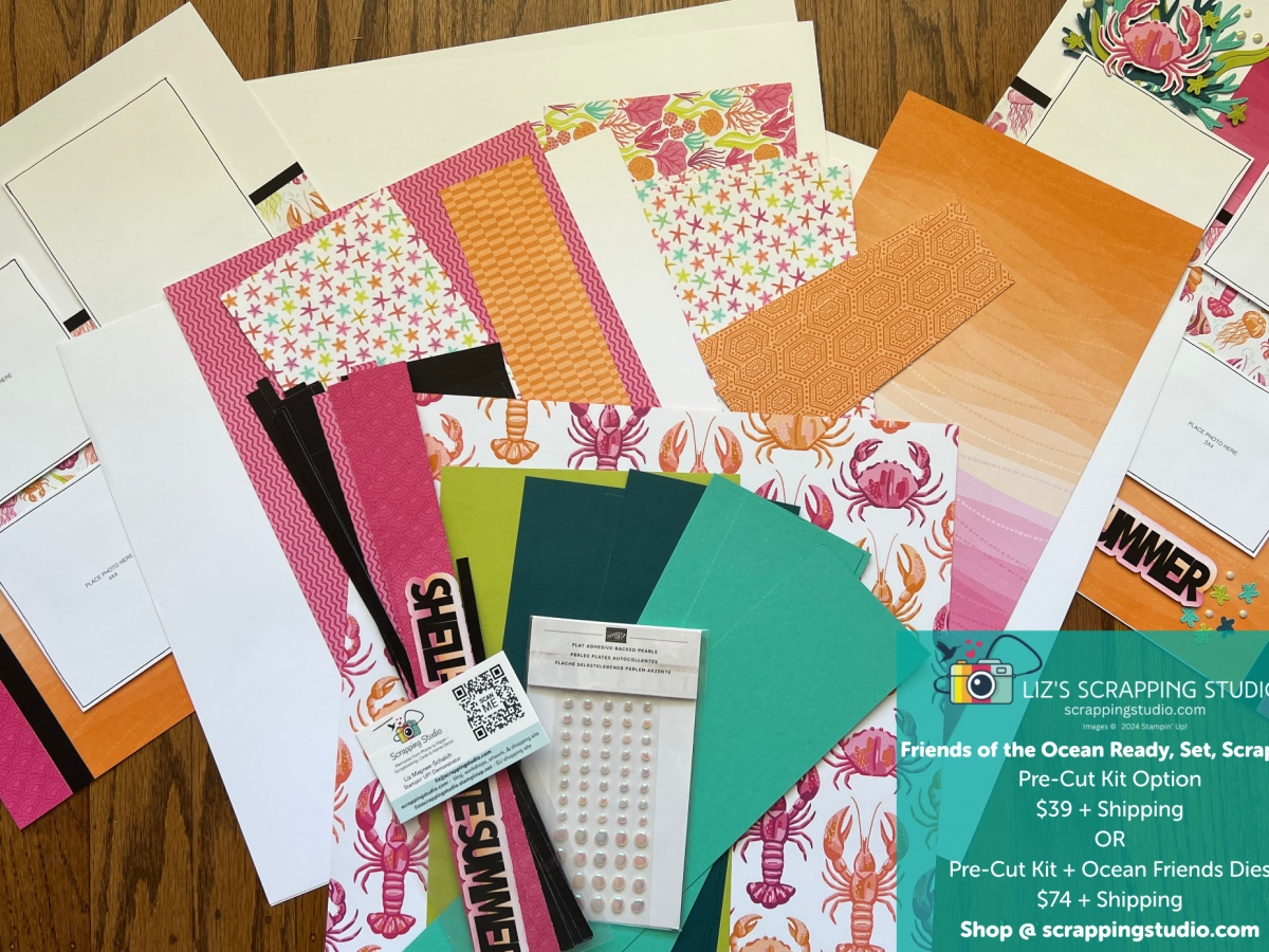 Ready, Set, Scrap – Pre-Cut Kit “Friends of the Ocean”&nbsp;Kit