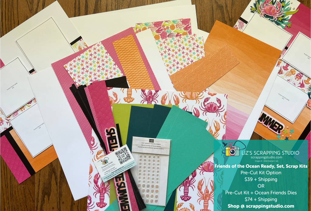 Ready, Set, Scrap – Pre-Cut Kit “Friends of the Ocean”&nbsp;Kit