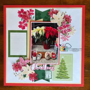 Holiday layout using the advent calendar supplies