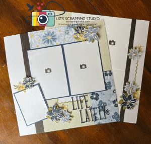 Blue flower layout from the Advent Calendar DSP